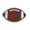 3" Glitter Football, Sports, Embroidered, Iron on Patch